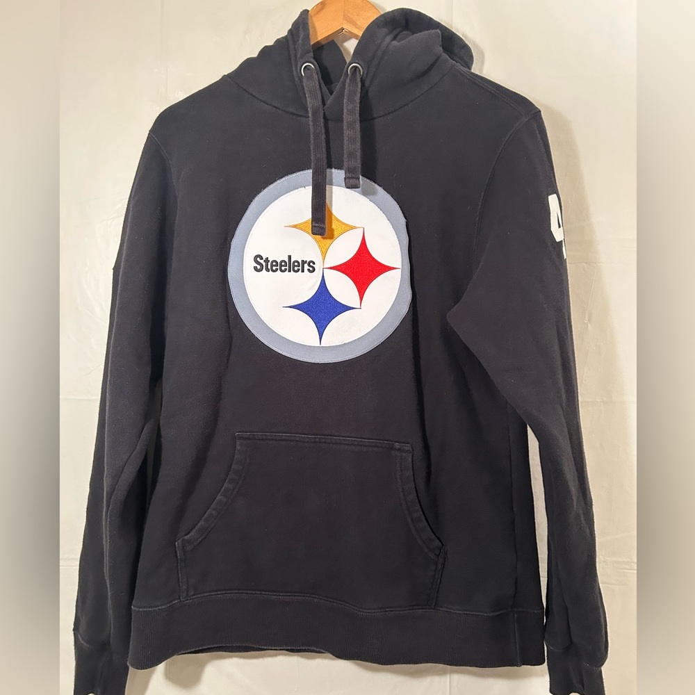 NFL Pro Line Steelers Breast Cancer Awareness Hoodie Blk # 43 Size Large